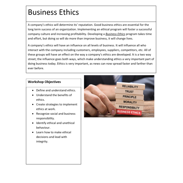 Business Ethics