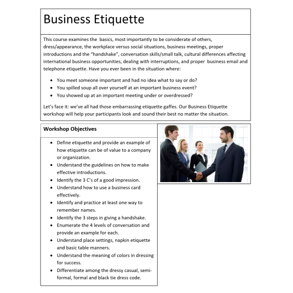 Business Etiquette