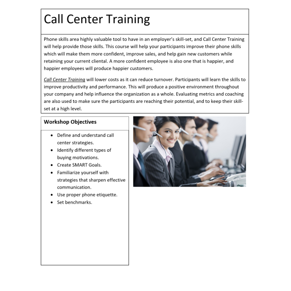 Call Center Training