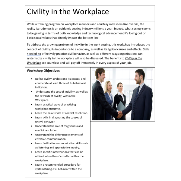 Civility in the Workplace