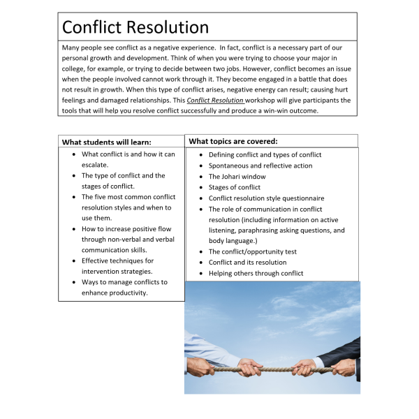 Conflict Resolution