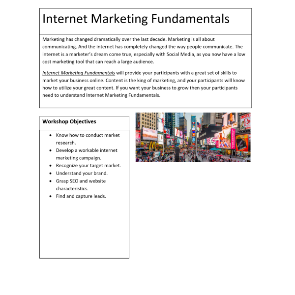 Internet Marketing Fundamentals