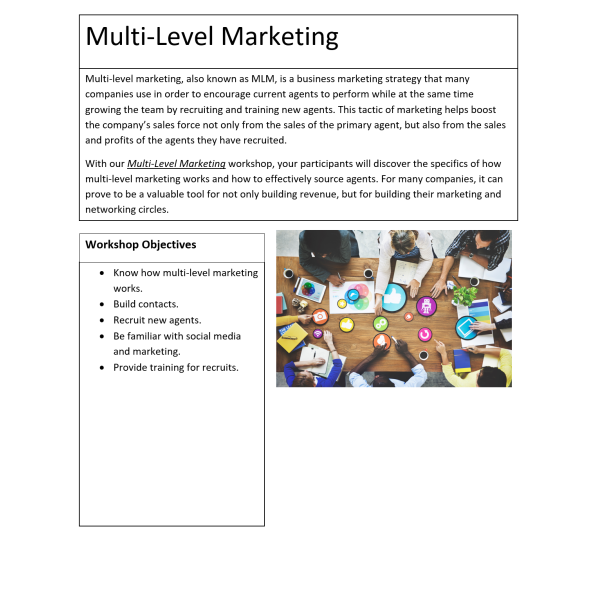 Multi-Level Marketing