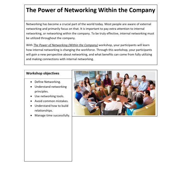 Networking Within The Company