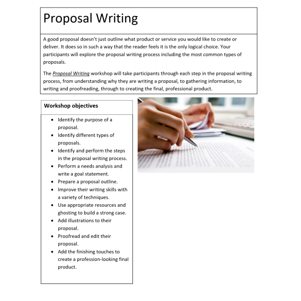 Proposal Writing