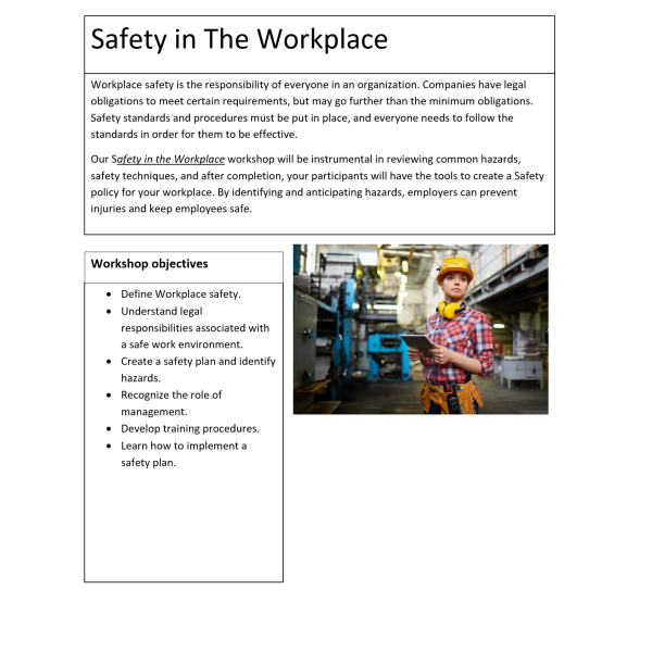 Safety In The Workplace